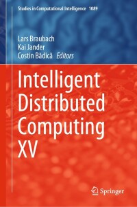 Cover image: Intelligent Distributed Computing XV 9783031291036