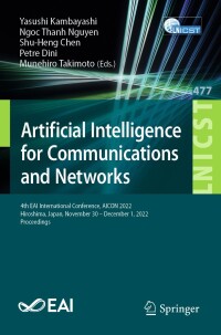 Imagen de portada: Artificial Intelligence for Communications and Networks 9783031291258