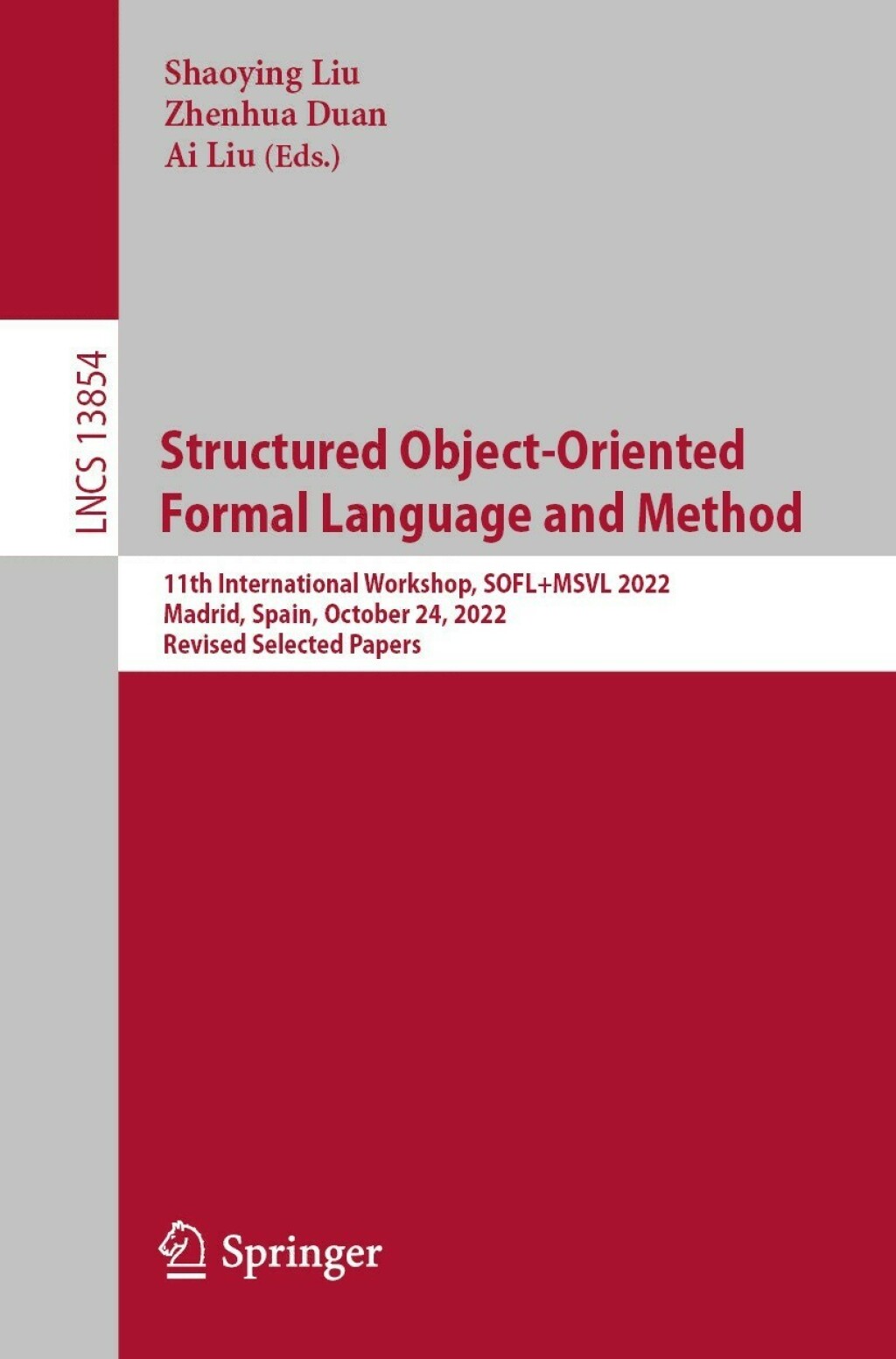 Structured Object-Oriented Formal Language and Method (eBook)