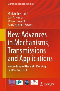 Cover image: New Advances in Mechanisms, Transmissions and Applications 9783031298141