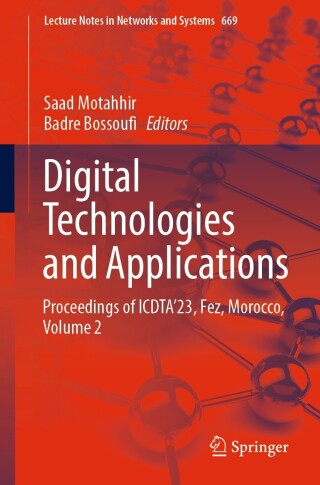 Imagen de portada: Digital Technologies and Applications 9783031298592