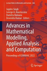 Cover image: Advances in Mathematical Modelling, Applied Analysis and Computation 9783031299582