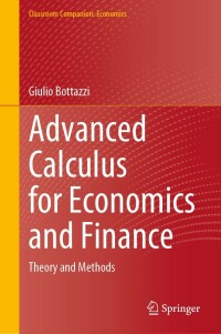 Imagen de portada: Advanced Calculus for Economics and Finance 9783031303159