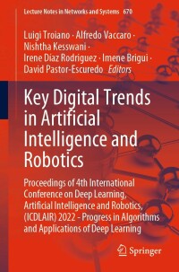 Omslagafbeelding: Key Digital Trends in Artificial Intelligence and Robotics 9783031303951