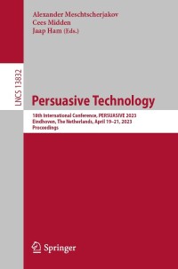 Cover image: Persuasive Technology 9783031309328