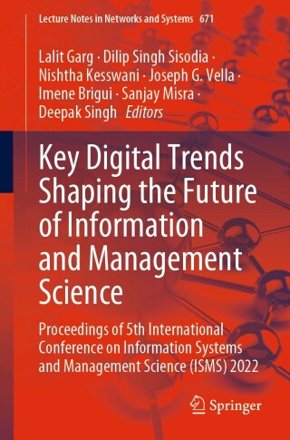Cover image: Key Digital Trends Shaping the Future of Information and Management Science 9783031311529