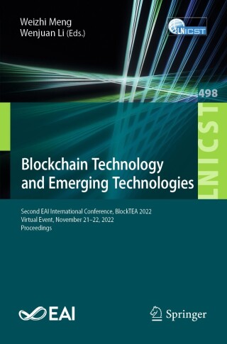 Cover image: Blockchain Technology and Emerging Technologies 9783031314193