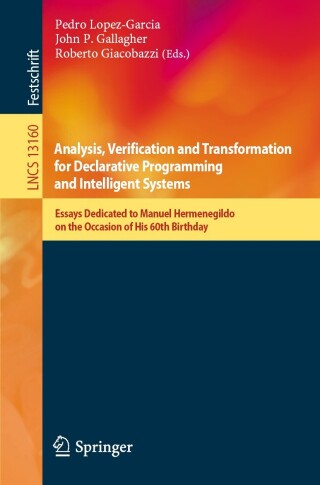 Omslagafbeelding: Analysis, Verification and Transformation for Declarative Programming and Intelligent Systems 9783031314759