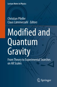 Immagine di copertina: Modified and Quantum Gravity 9783031315190