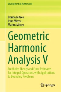 Imagen de portada: Geometric Harmonic Analysis V 9783031315602