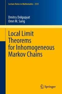 Cover image: Local Limit Theorems for Inhomogeneous Markov Chains 9783031326004