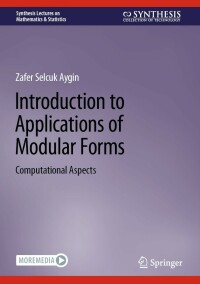 Imagen de portada: Introduction to Applications of Modular Forms 9783031326288