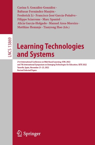 Cover image: Learning Technologies and Systems 9783031330223