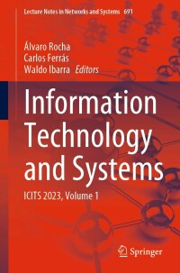 Cover image: Information Technology and Systems 9783031332579