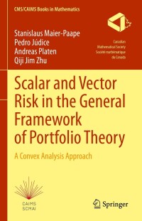 Cover image: Scalar and Vector Risk in the General Framework of Portfolio Theory 9783031333200