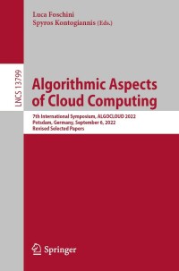 Cover image: Algorithmic Aspects of Cloud Computing 9783031334368