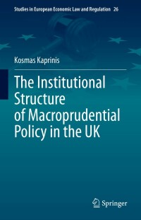Omslagafbeelding: The Institutional Structure of Macroprudential Policy in the UK 9783031335754