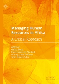 表紙画像: Managing Human Resources in Africa 9783031338779