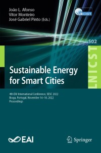 Cover image: Sustainable Energy for Smart Cities 9783031339783