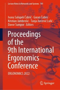 Imagen de portada: Proceedings of the 9th International Ergonomics Conference 9783031339851