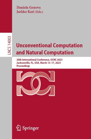 Imagen de portada: Unconventional Computation and Natural Computation 9783031340338