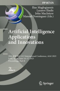 Cover image: Artificial Intelligence Applications and Innovations 9783031341069