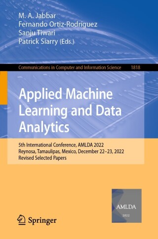 Imagen de portada: Applied Machine Learning and Data Analytics 9783031342219