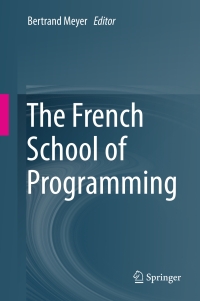 Cover image: The French School of Programming 9783031345173