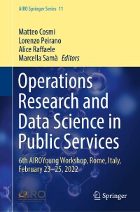 Cover image: Operations Research and Data Science in Public Services 9783031345456