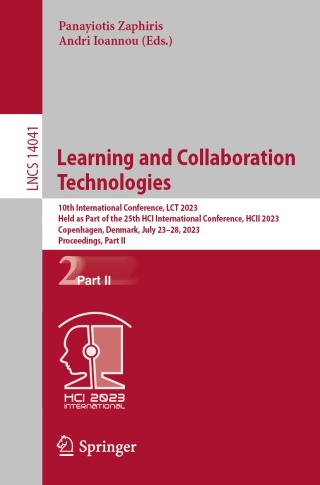 Imagen de portada: Learning and Collaboration Technologies 9783031345494
