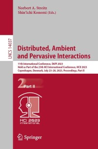 Immagine di copertina: Distributed, Ambient and Pervasive Interactions 9783031346088