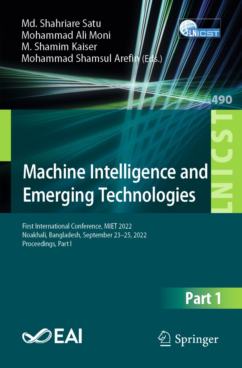 Machine Intelligence and Emerging Technologies First International Conference, MIET 2022, Noakhali, Bangladesh, September 23-25, 2022, Proceedings, Part I