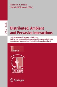 Cover image: Distributed, Ambient and Pervasive Interactions 9783031346675