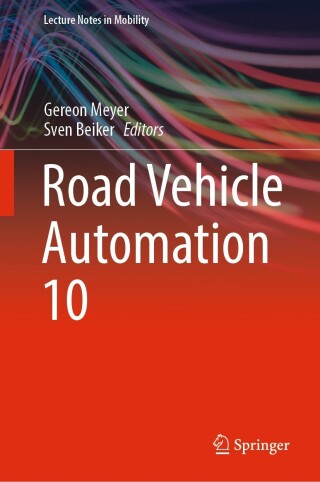 Cover image: Road Vehicle Automation 10 9783031347566