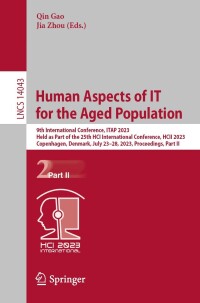 Titelbild: Human Aspects of IT for the Aged Population 9783031349164