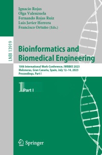 Imagen de portada: Bioinformatics and Biomedical Engineering 9783031349522