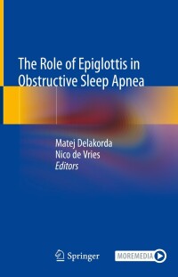 Omslagafbeelding: The Role of Epiglottis in Obstructive Sleep Apnea 9783031349911