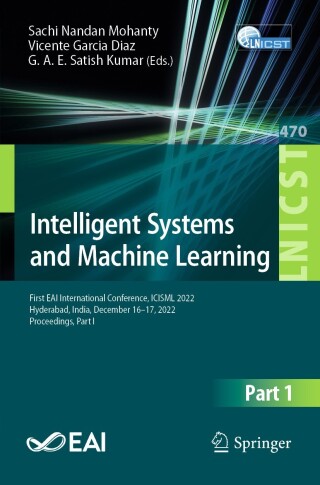Imagen de portada: Intelligent Systems and Machine Learning 9783031350771