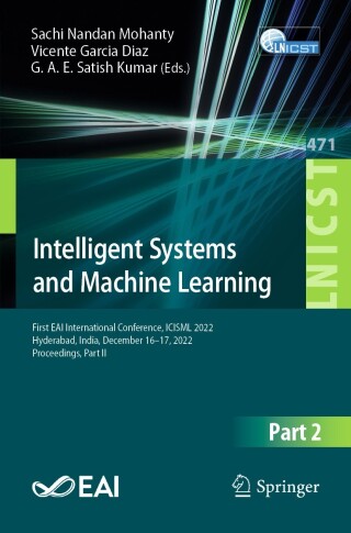 Cover image: Intelligent Systems and Machine Learning 9783031350801