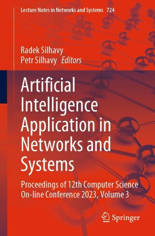 Imagen de portada: Artificial Intelligence Application in Networks and Systems 9783031353130