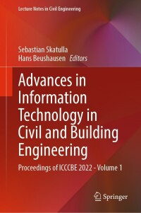 Imagen de portada: Advances in Information Technology in Civil and Building Engineering 9783031353987