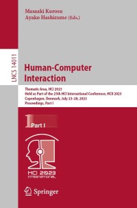 Cover image: Human-Computer Interaction 9783031355950