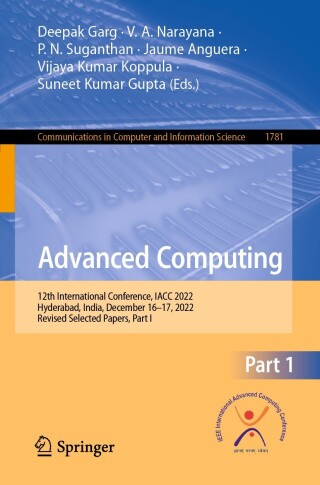 Imagen de portada: Advanced Computing 9783031356407