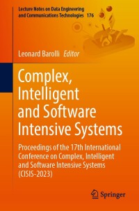 Imagen de portada: Complex, Intelligent and Software Intensive Systems 9783031357336