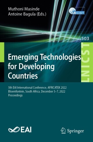 Cover image: Emerging Technologies for Developing Countries 9783031358821