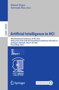 Cover image: Artificial Intelligence in HCI 9783031358906