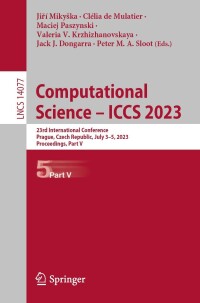 Imagen de portada: Computational Science – ICCS 2023 9783031360299