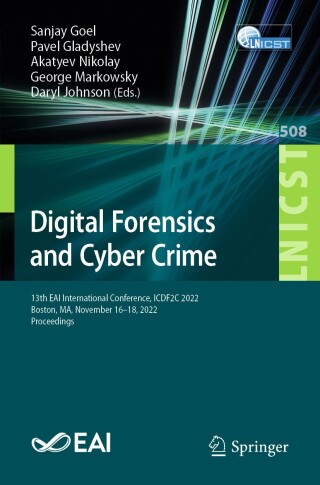 Imagen de portada: Digital Forensics and Cyber Crime 9783031365737