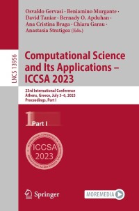 Cover image: Computational Science and Its Applications – ICCSA 2023 9783031368042