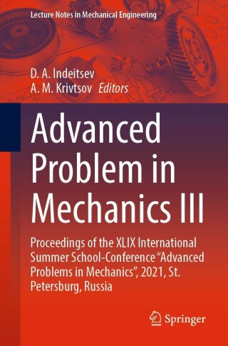 Cover image: Advanced Problem in Mechanics III 9783031372452